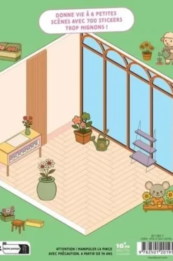 Mon petit fleuriste - Crée ta boutique de rêve à l'infini. Avec 700 stickers repositionnables et 1 pince, Marabout