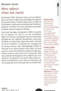 Mon séjour chez les nazis, Géraud Jouve