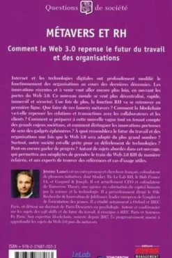 Métavers et RH. Comment le Web 3.0 repense le futur du travail et des organisations, Jérémy Lamri