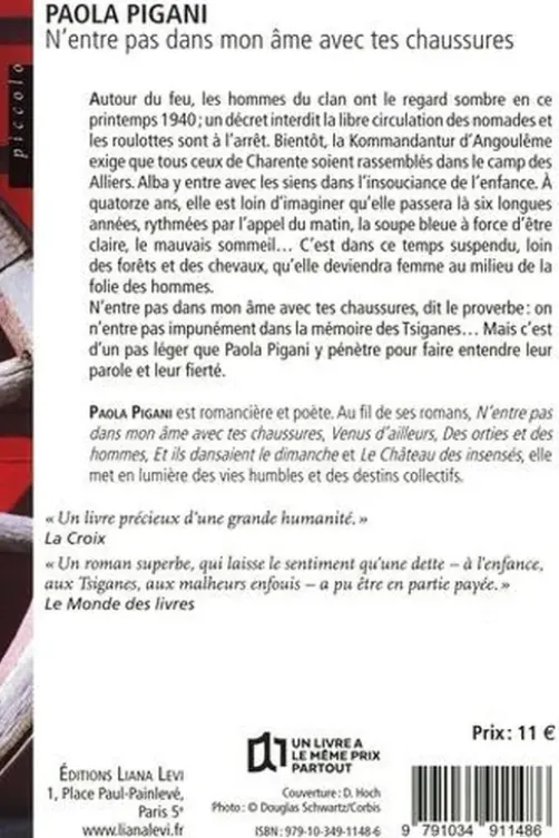 N'entre pas dans mon âme avec tes chaussures, Paola Pigani