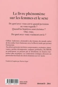 Nos désirs. 174 femmes révèlent leurs fantasmes les plus secrets, Gillian Anderson