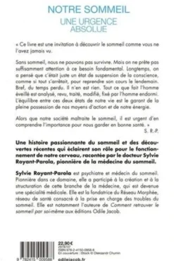 Notre sommeil, une urgence absolue. Manifeste pour une écologie du sommeil, Sylvie Royant-Parola