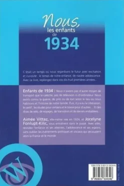 Nous, les enfants de 1934. De la naissance à l'âge adulte, Aimée Vittaz