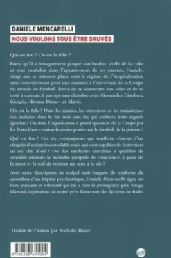 Nous voulons tous être sauvés, Daniele Mencarelli