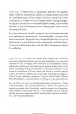 Obstaculaire, Cédric Demangeot