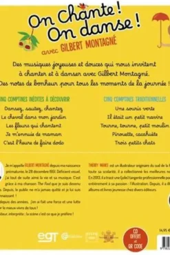 On chante ! On danse ! avec Gilbert Montagné. Avec 1 CD audio + 1 QR code