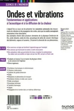 Ondes et vibrations. Fondamentaux et applications à l'acoustique et à la diffusion de la chaleur, 2e édition, Ronan Lefort