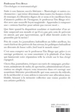 Oraisons funèbres pour artistes pas encore morts. Les leçons du professeur Tito Bingo, Etienne Grandjean