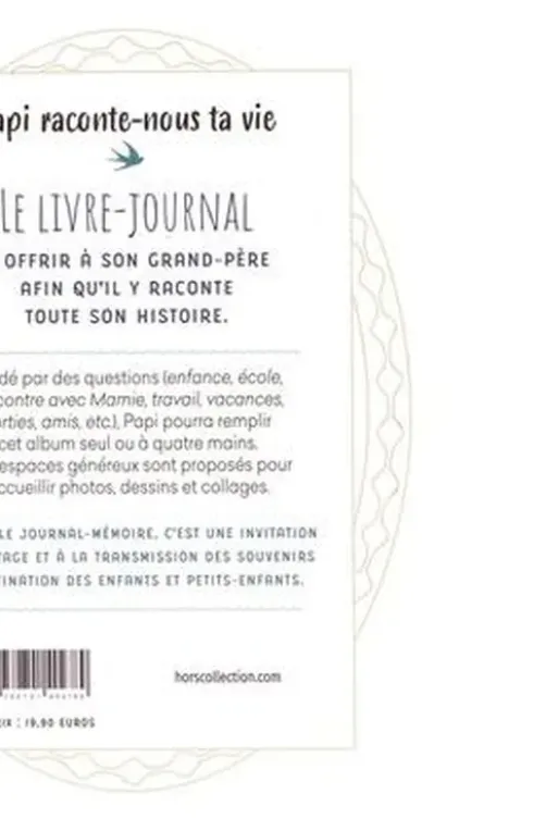Papi, raconte-nous ta vie. Un livre pour partager tes souvenirs, Agence Ouroboros