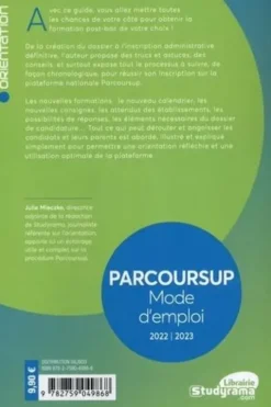 Parcoursup Mode d'emploi ! Edition 2022-2023, Julie Mleczko