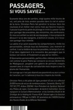 Passagers si vous saviez... Mémoires d'un pilote de ligne, Christian Paris