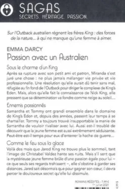 Passion avec un Australien. Sous le charme d'un King ; Ennemis passionnés ; Comme le feu sous la glace, Emma Darcy