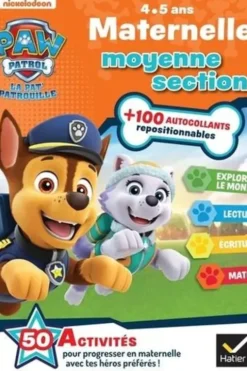 Pat'Patrouille Maternelle moyenne section. Avec plus de 100 autocollants repositionnables, Pascale Magni