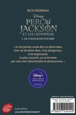 Percy Jackson et les Olympiens Tome 1 : Le voleur de foudre, Rick Riordan