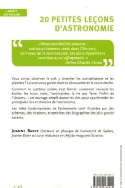20 petites leçons d'astronomie, Joanne Baker
