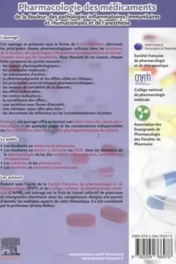 Pharmacologie des médicaments de la douleur, des pathologies inflammatoires, immunitaires et rhumatismales et de l'anesthésie, Jérémy Bellien