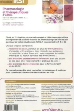 Pharmacologie et thérapeutiques. UE 2.11, semestres 1, 3 et 5, 3e édition, Christine Semler-Collery