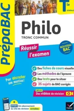 Philo Tronc commun Tle générale. Edition 2024, Johnny Brousmiche