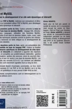 PHP et MySQL. Maîtrisez le développement d'un site web dynamique et interactif, 5e édition, Olivier Heurtel