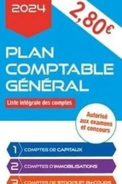 Plan comptable général. Liste intégrale des comptes, Edition 2024, Gualino