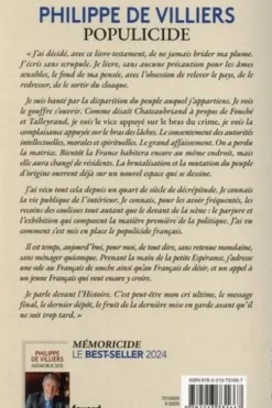 Populicide, Philippe de Villiers
