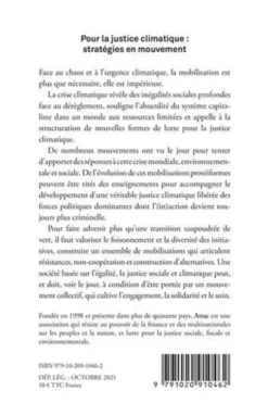 Pour la justice climatique. Stratégies en mouvements, Attac