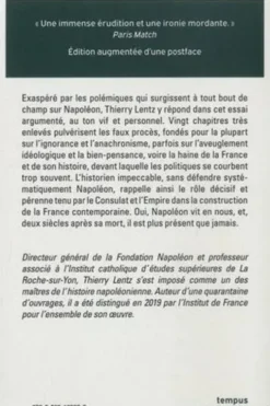 Pour Napoléon, Thierry Lentz