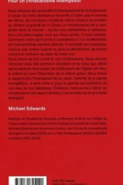 Pour un christianisme intempestif, Michael Edwards
