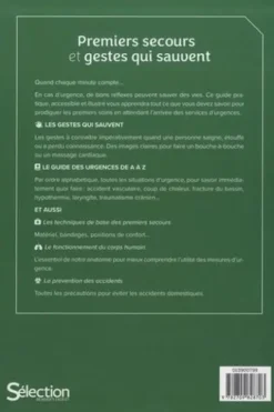 Premiers secours et gestes qui sauvent, Sélection du Reader's Digest