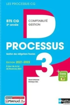 Processus 3 - BTS CG 2ème année. Edition 2021-2022, Nathan