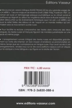 Progressez en russe grâce à La Mère de Maxime Gorki. Edition bilingue français-russe, Jean-Pierre Vasseur