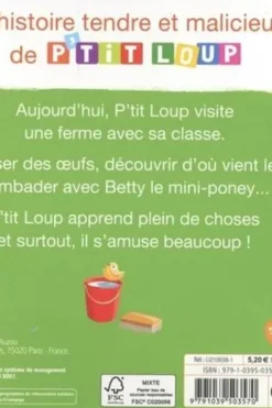 P'tit Loup : P'tit loup visite une ferme, Orianne Lallemand