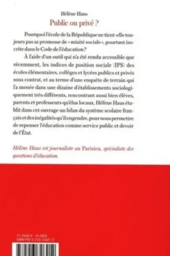 Public ou privé ? Quelle école choisir pour nos enfants ?, Hélène Haus