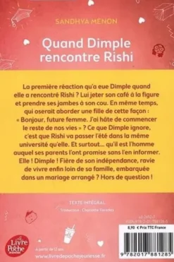 Quand Dimple rencontre Rishi, Sandhya Menon
