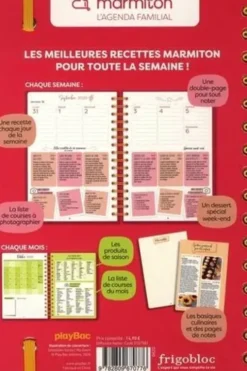 Qu'est ce qu'on mange ce soir ? L'agenda familial Marmiton de septembre 2020 à septembre 2021, Edition 2020-2021