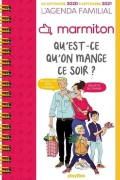 Qu'est ce qu'on mange ce soir ? L'agenda familial Marmiton de septembre 2020 à septembre 2021, Edition 2020-2021