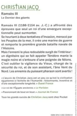 Ramsès III. Le dernier des géants, Christian Jacq