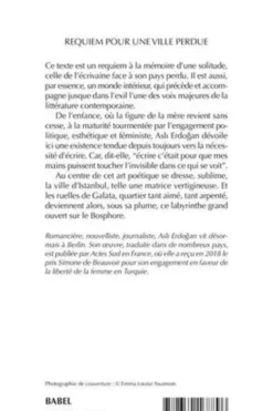 Requiem pour une ville perdue, Asli Erdogan