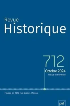 Revue historique N° 712, 2024, Claude Gauvard