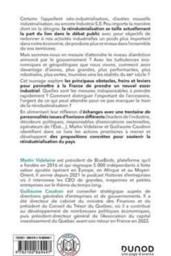 Réindustrialiser. 13 étapes vers la renaissance industrielle française, Martin Videlaine