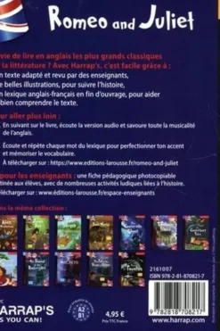 Romeo and Juliet. Edition en anglais, William Shakespeare