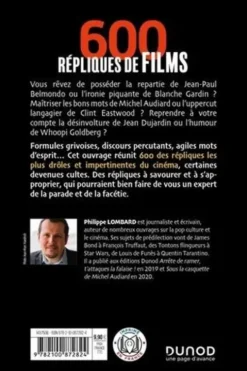 600 répliques de films. Pour avoir la bonne repartie au bon moment, Philippe Lombard