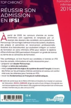 Réussir son admission en IFSI. Edition 2019, Badia Jabrane