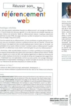 Réussir son référencement web. Stratégie et techniques SEO, Edition 2022-2023, Olivier Andrieu