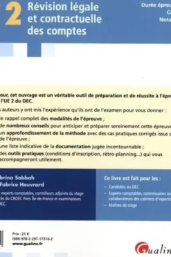 Révision légale et contractuelle des comptes. Edition 2022, Sabrina Sabbah