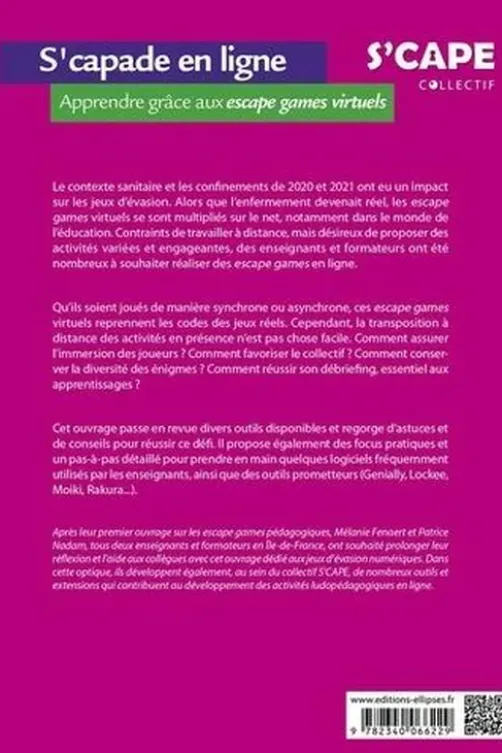 S'capade en ligne. Apprendre grâce aux escape games virtuels, Mélanie Fenaert