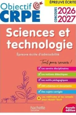 Sciences et Technologie. Epreuve écrite d'admissibilité, Edition 2026-2027, Soria Hamdani-Bennour