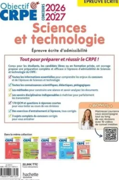 Sciences et Technologie. Epreuve écrite d'admissibilité, Edition 2026-2027, Soria Hamdani-Bennour