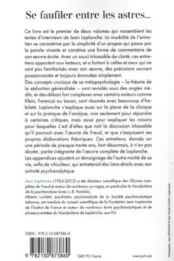 Se faufiler entre les astres... Entretiens 1980-1994, Jean Laplanche