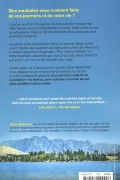4000 semaines. Antimanuel de gestion du temps à l'usage des mortels, Oliver Burkeman